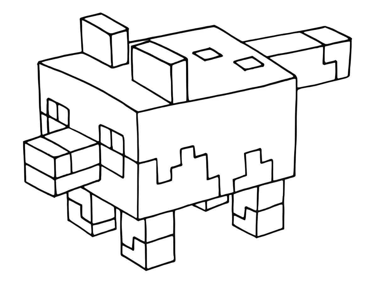 Desenho minecraft para colorir