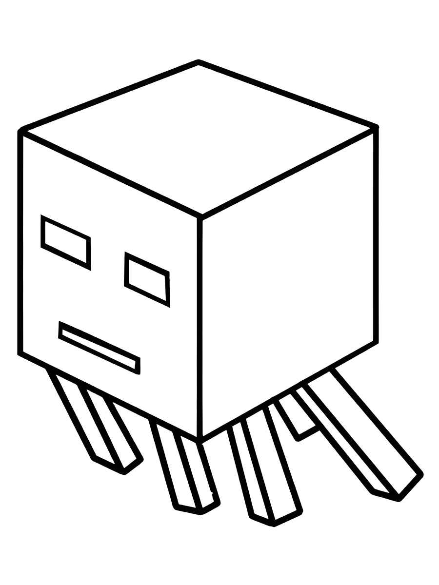 Desenho minecraft para colorir