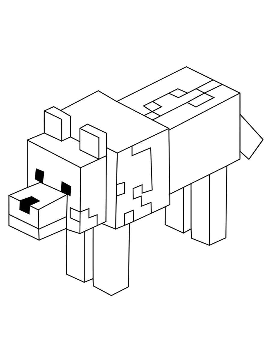 Desenho minecraft para colorir