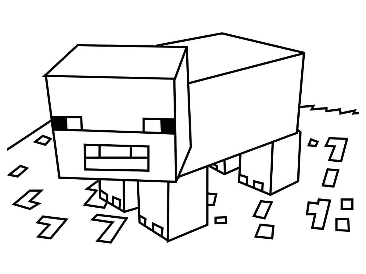 Desenhos para colorir minecraft