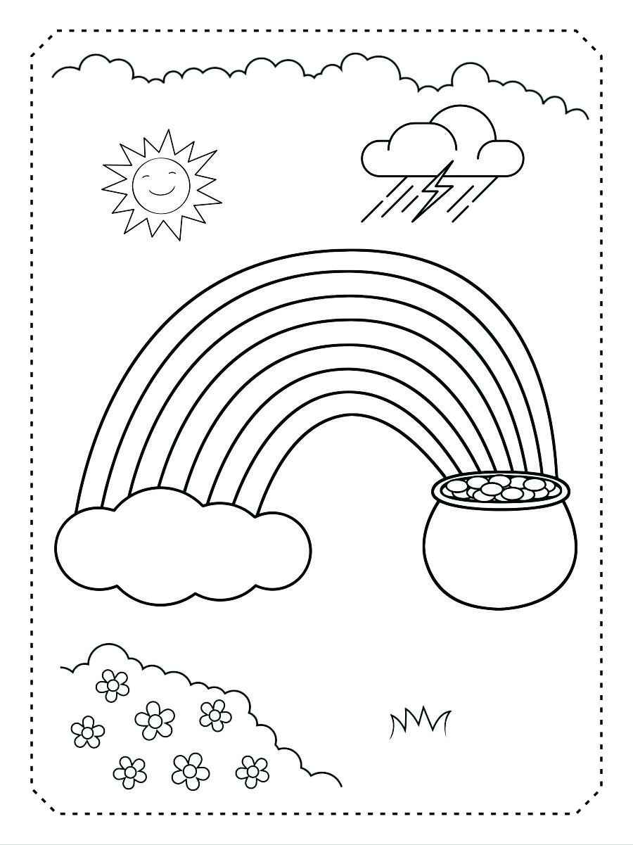 Desenhos para pintar de Arco-íris