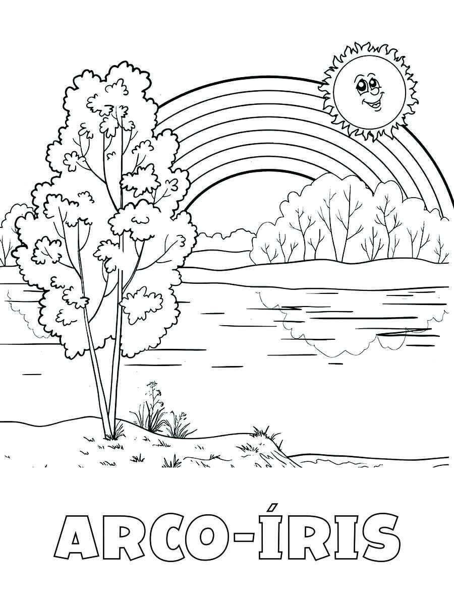 Desenhos para colorir de Arco-íris