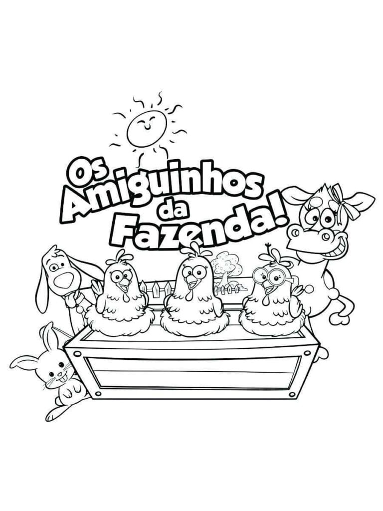 turma da galinha pintadinha para colorir