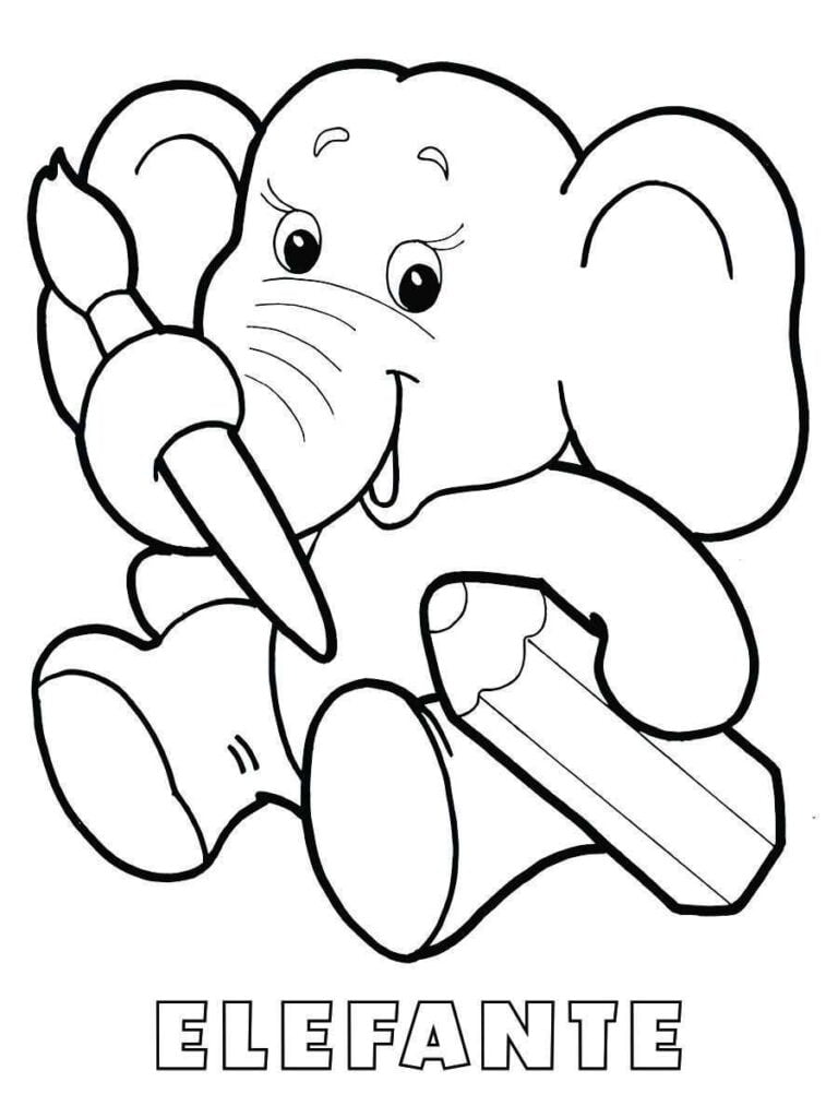 elefante-para-colorir