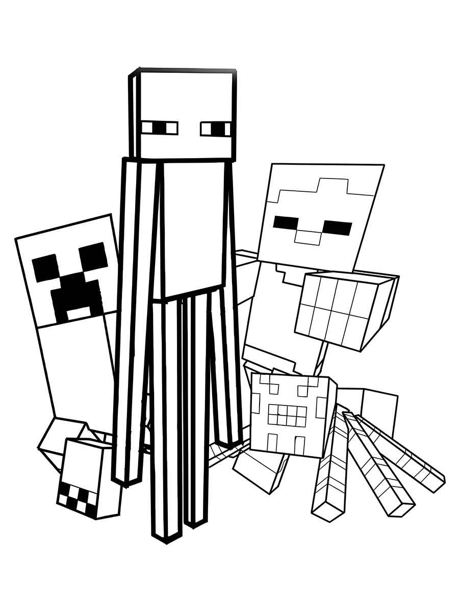 desenhos para colorir do minecraft 120