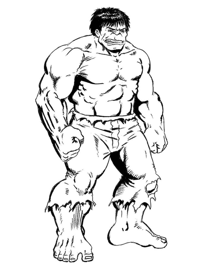 Hulk para colorir