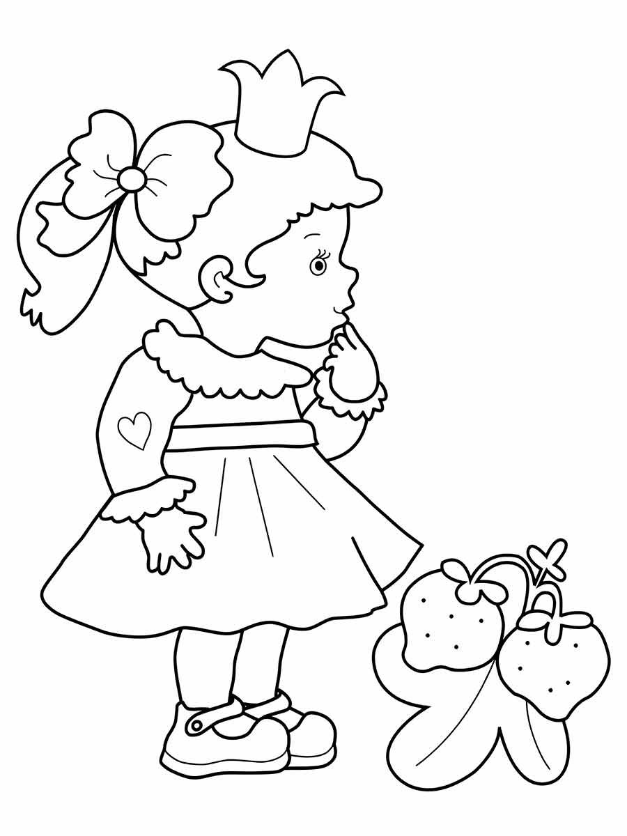 Desenho de Menina para Colorir