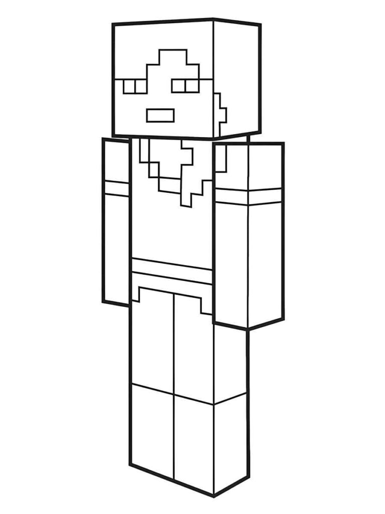 minecraft para colorir e imprimir