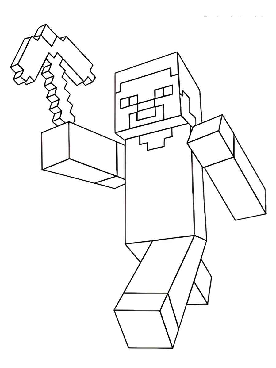 minecraft para colorir