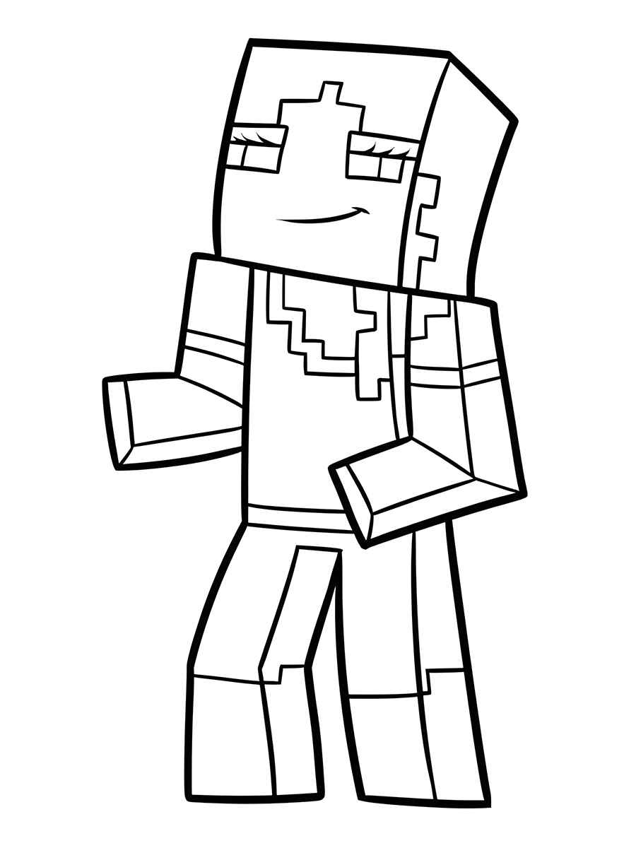 minecraft para colorir e montar