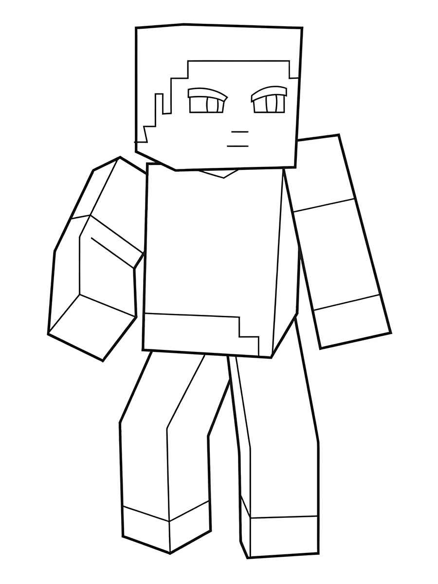 minecraft para colorir