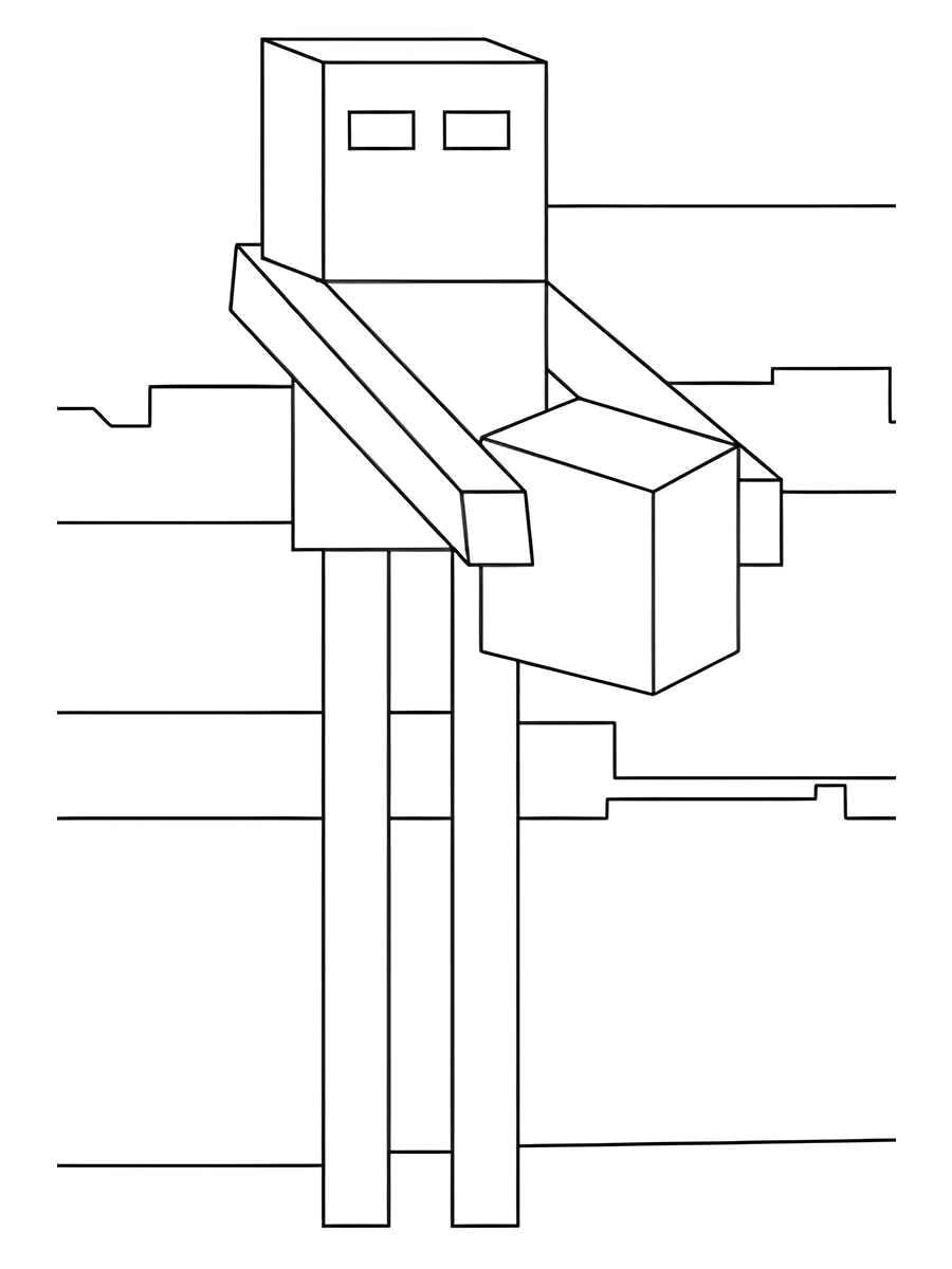 minecraft para colorir Grátis