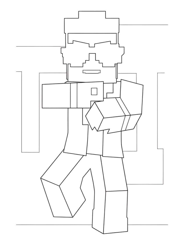 minecraft para colorir