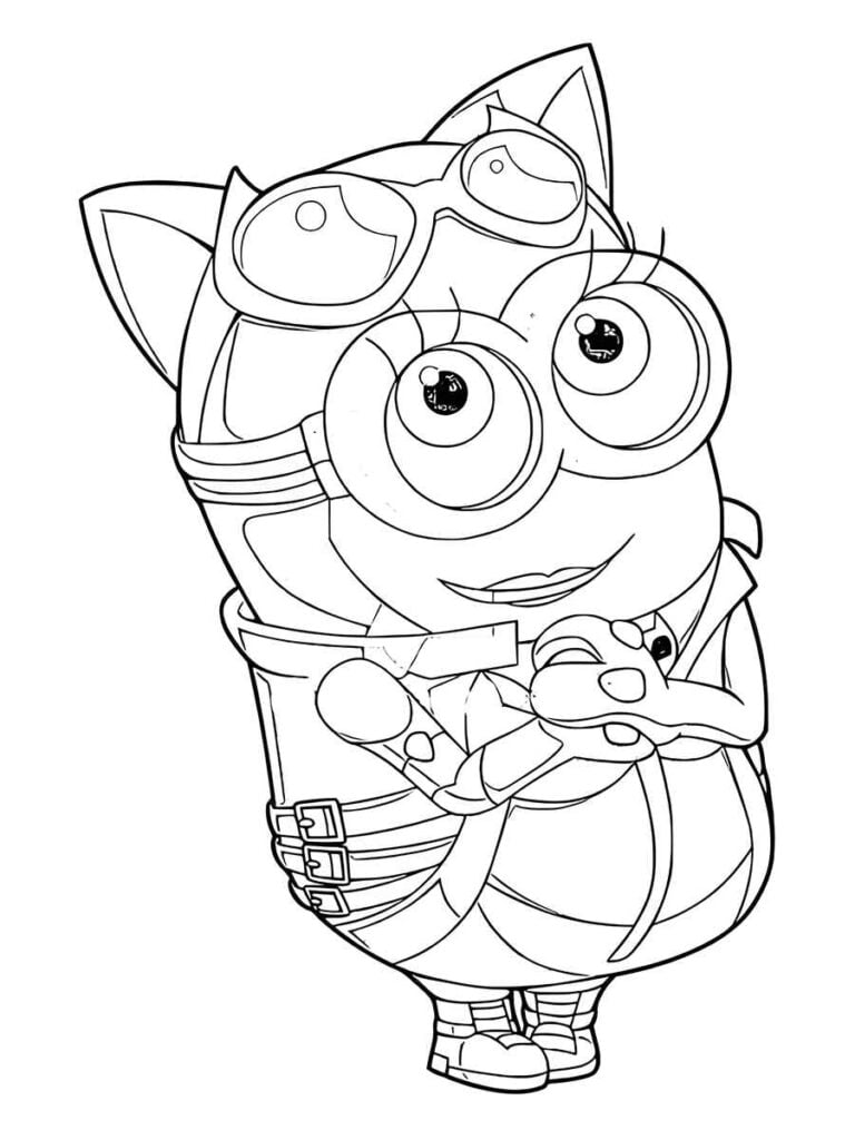 minions para colorir infantil