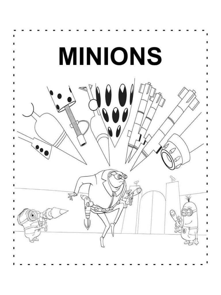 minions para colorir 11