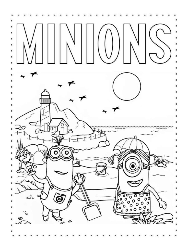 desenhos minions para colorir e imprimir