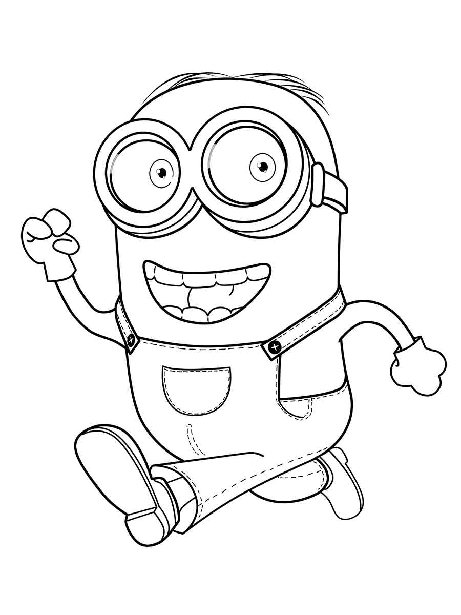 Desenho para colorir minions 20