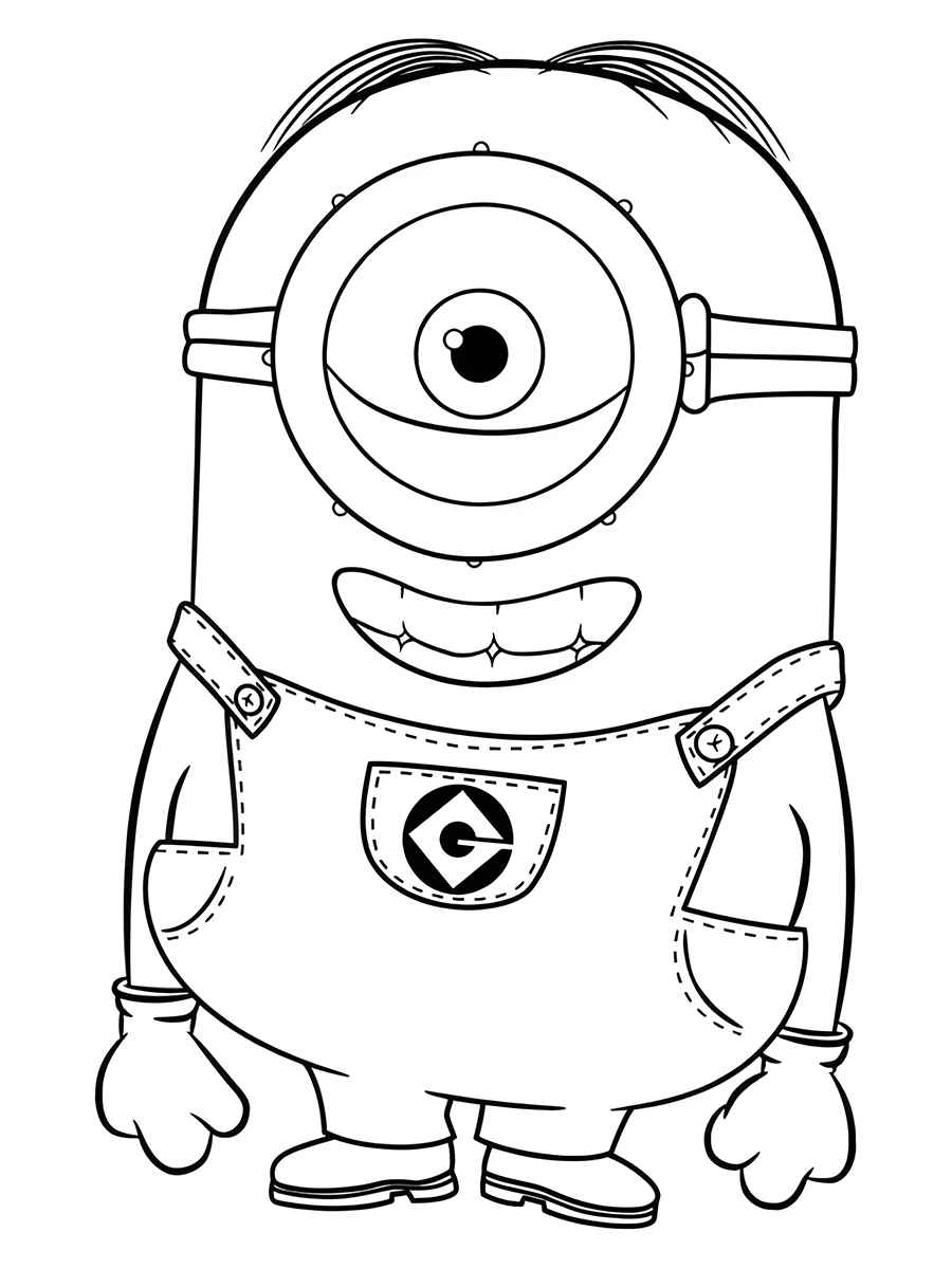 minions para colorir e recortar