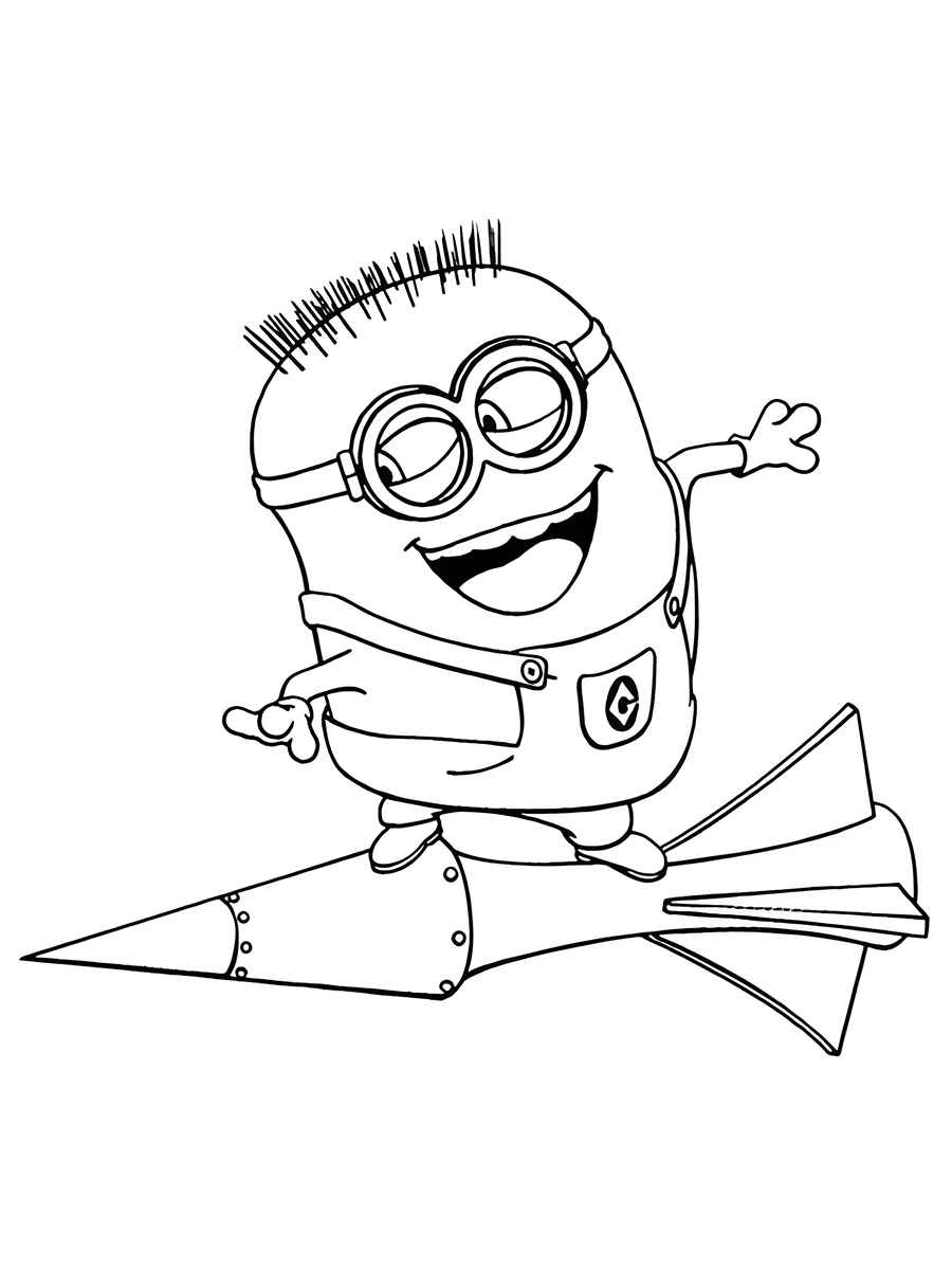 minions para colorir e recortar