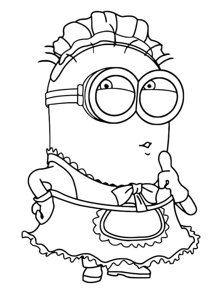 minions para colorir 4