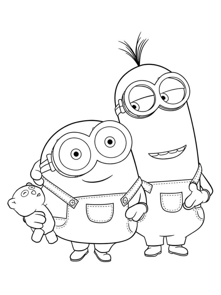 30+ Desenhos dos Minions para colorir - Pop Lembrancinhas