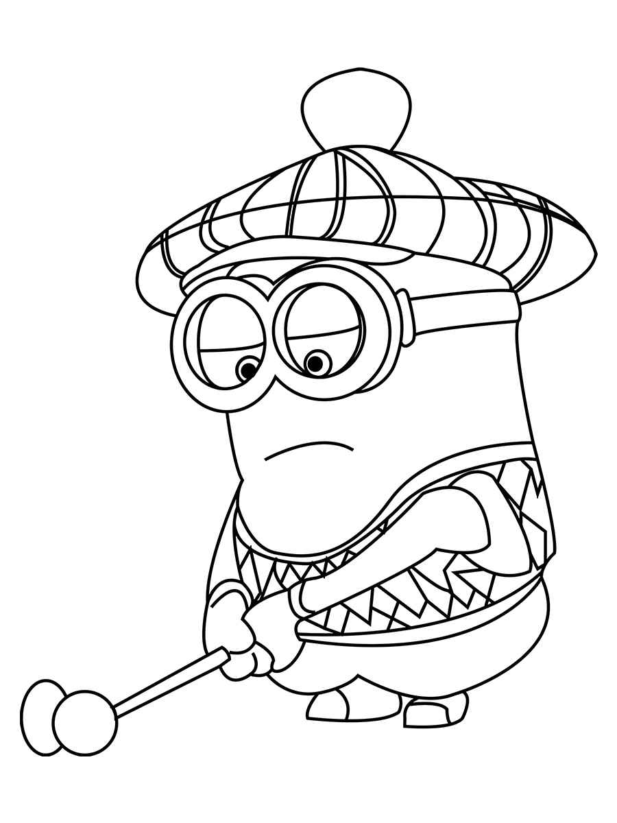 minions para colorir Grátis