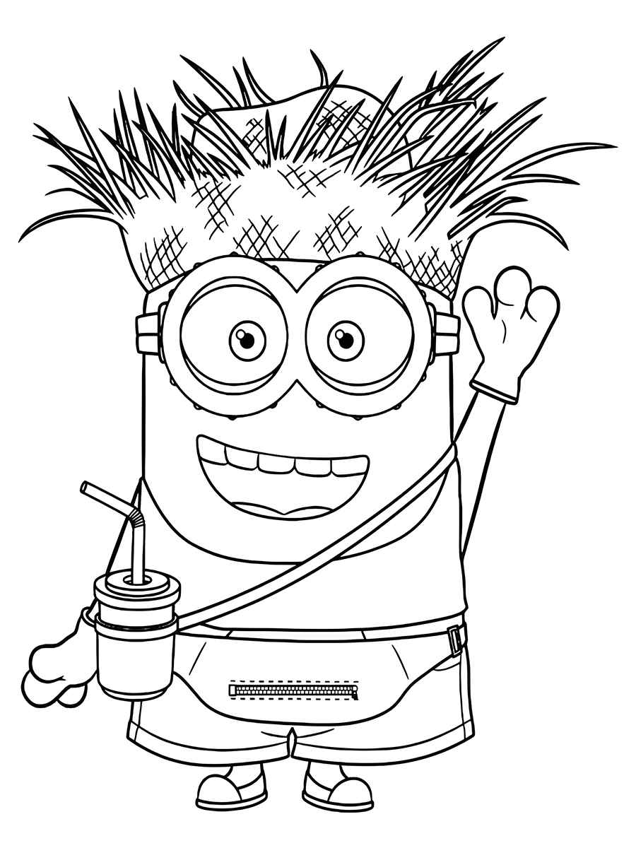 minions desenho para colorir