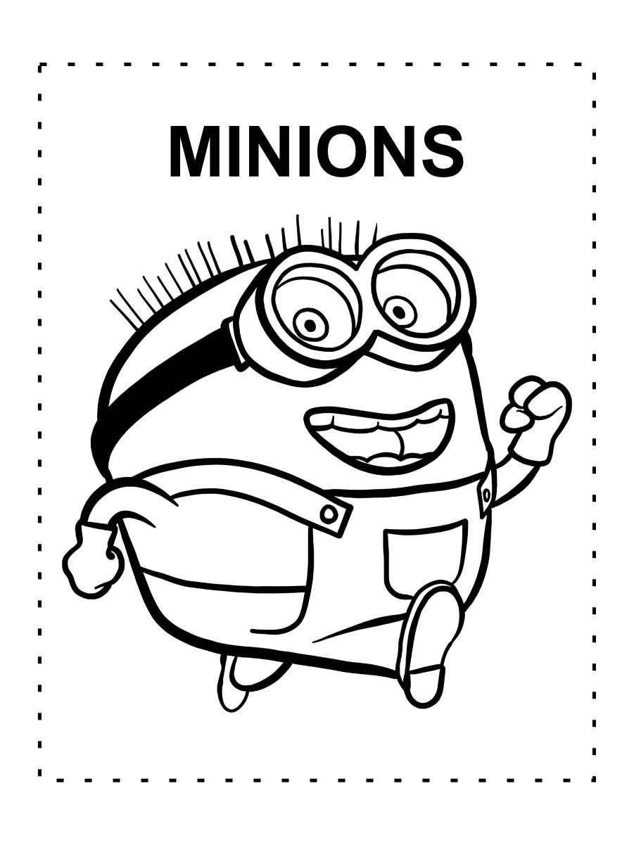 minions para colorir 7