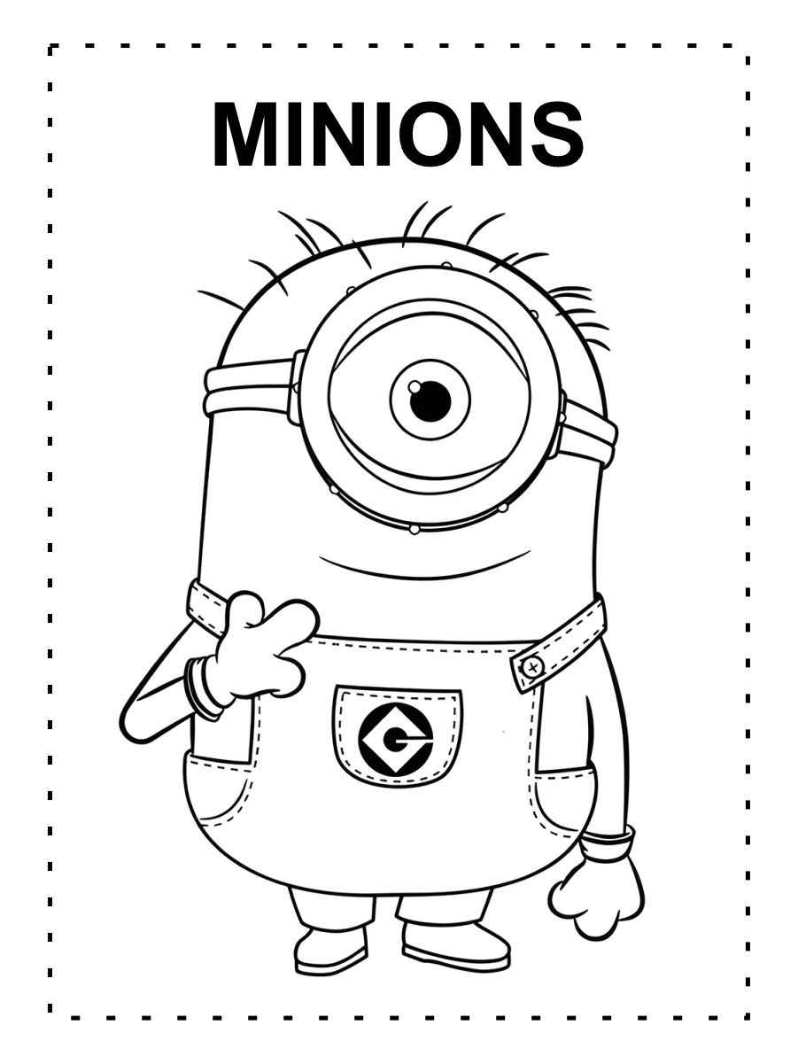 minion para colorir