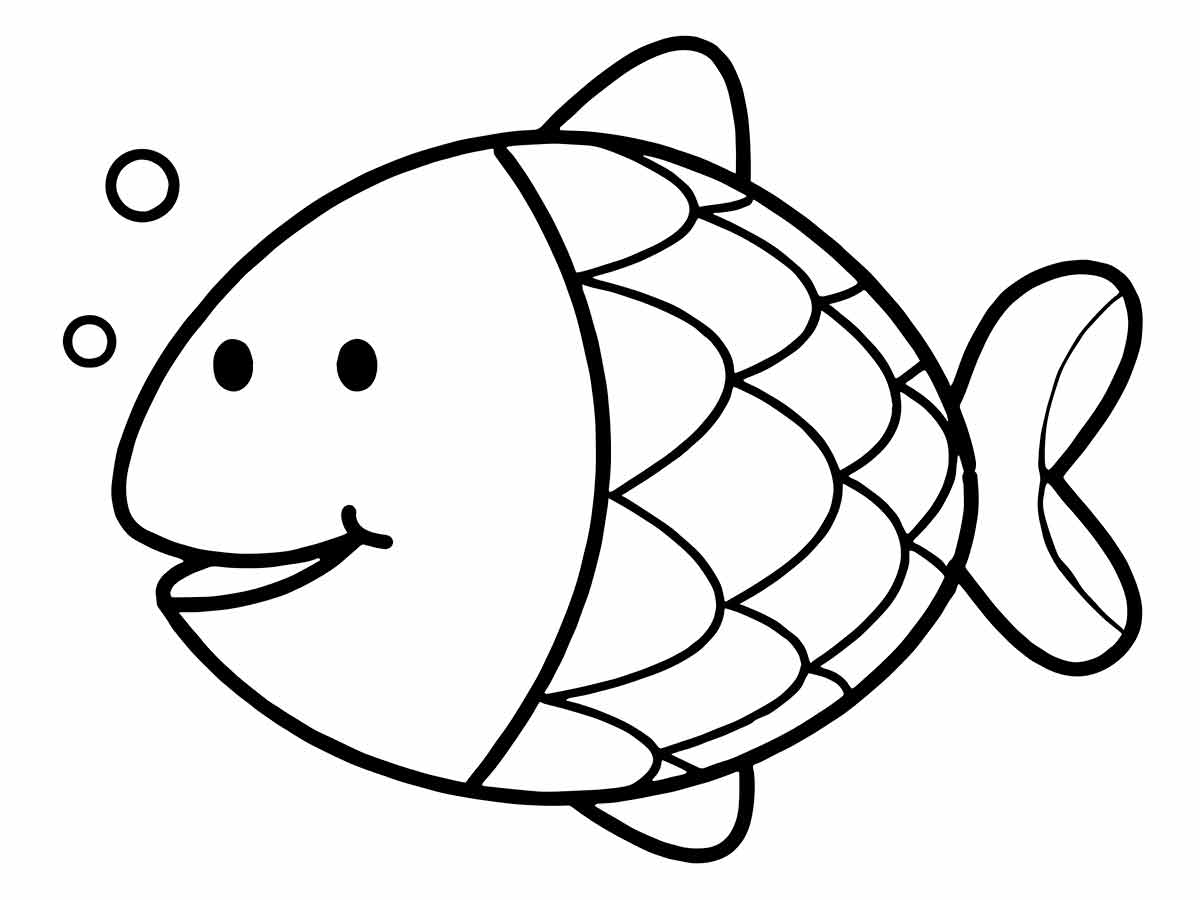 Desenho de Peixe para Colorir