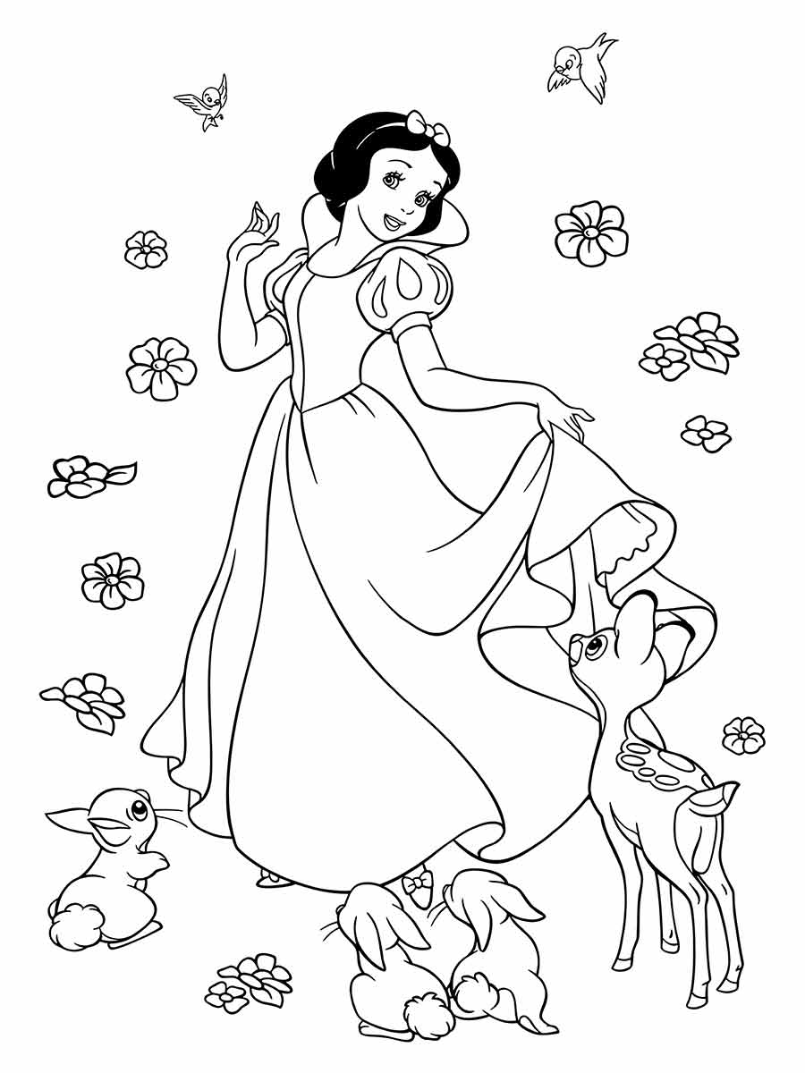 desenho para colorir Branca de Neve