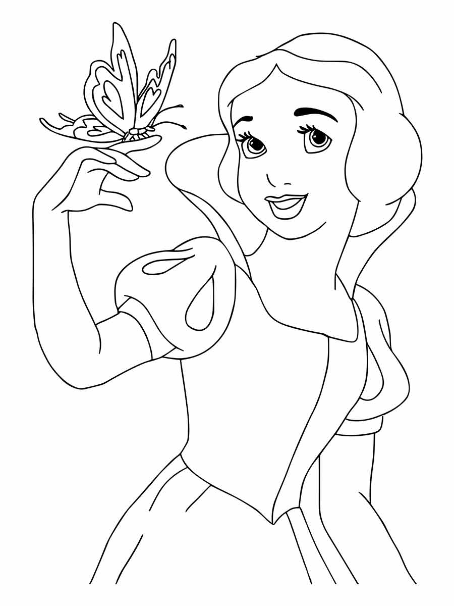 Desenhos para colorir de Branca de Neve