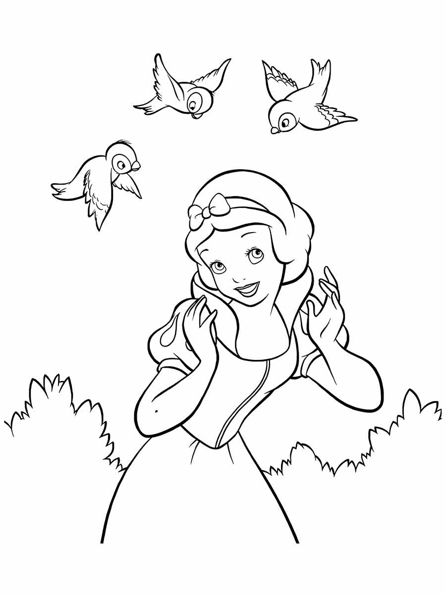 Desenhos Branca de Neve Pintar