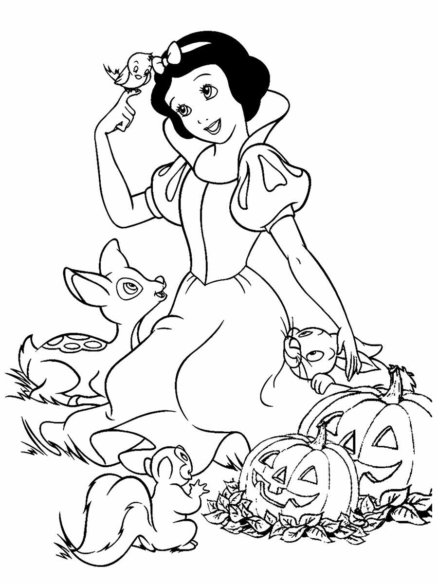 Branca de Neve imagem para colorir