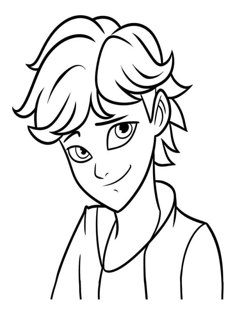 Desenho de Adrien Agreste para Colorir