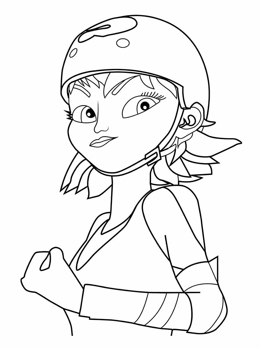 Desenho de Alix Kubdel de Miraculous Ladybug para Colorir