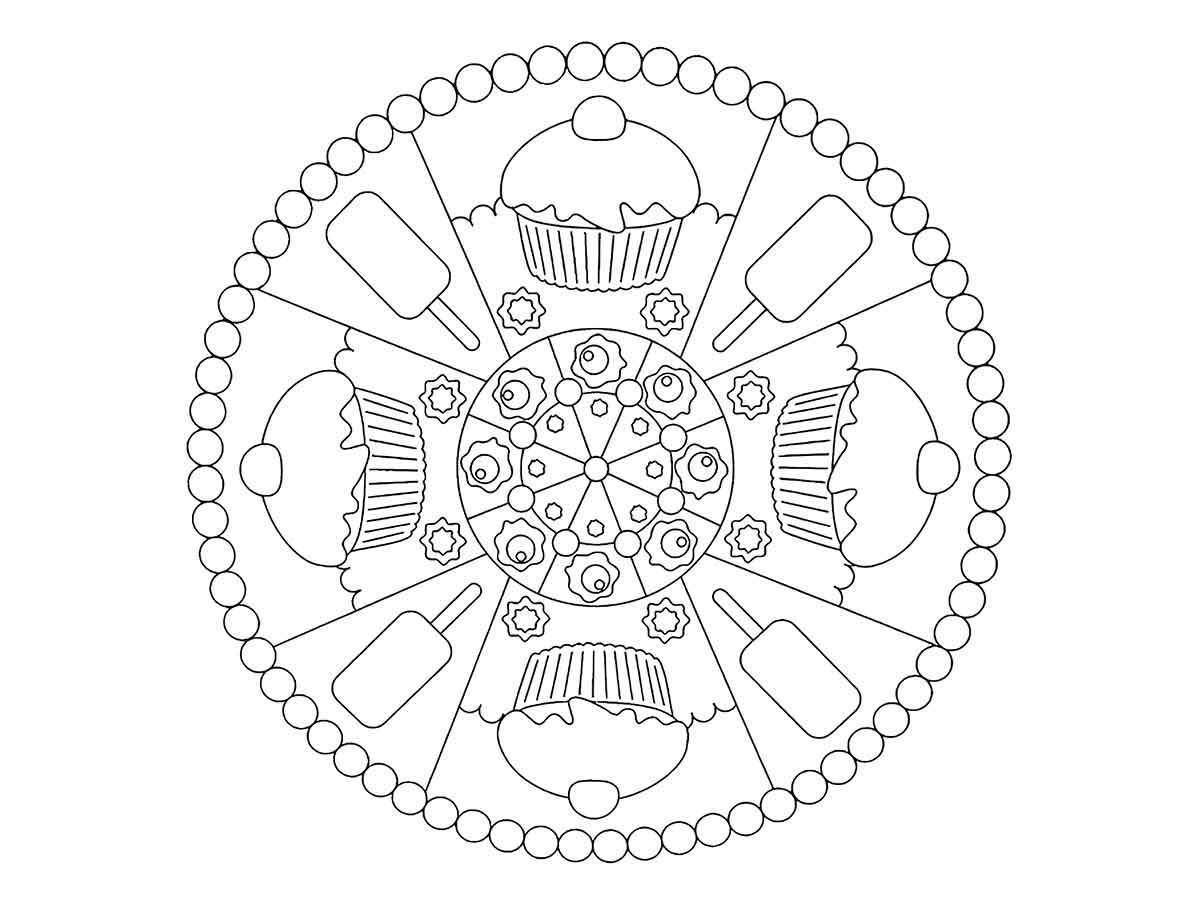Desenho de Mandala 33 para Colorir - Colorir.com