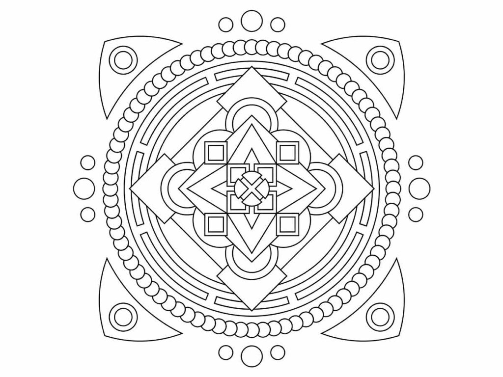 mandala desenho para colorir 28