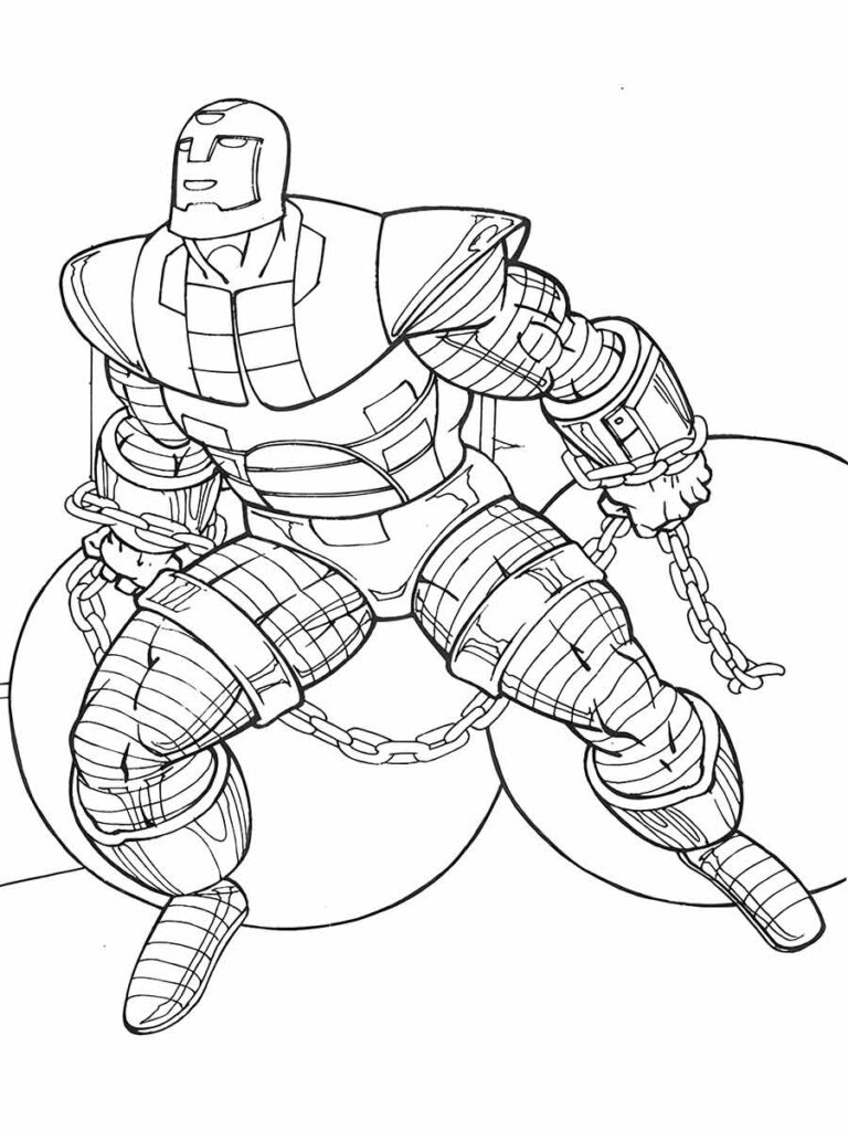 Homem de Ferro: Desenho para colorir