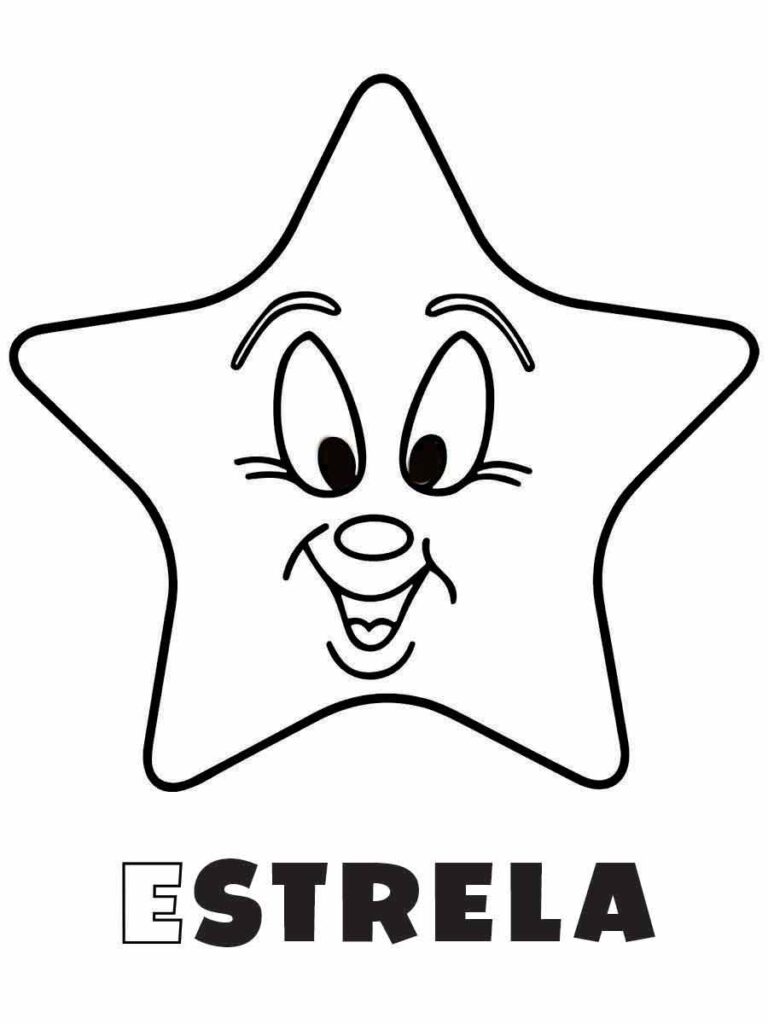 Desenho para colorir de estrela