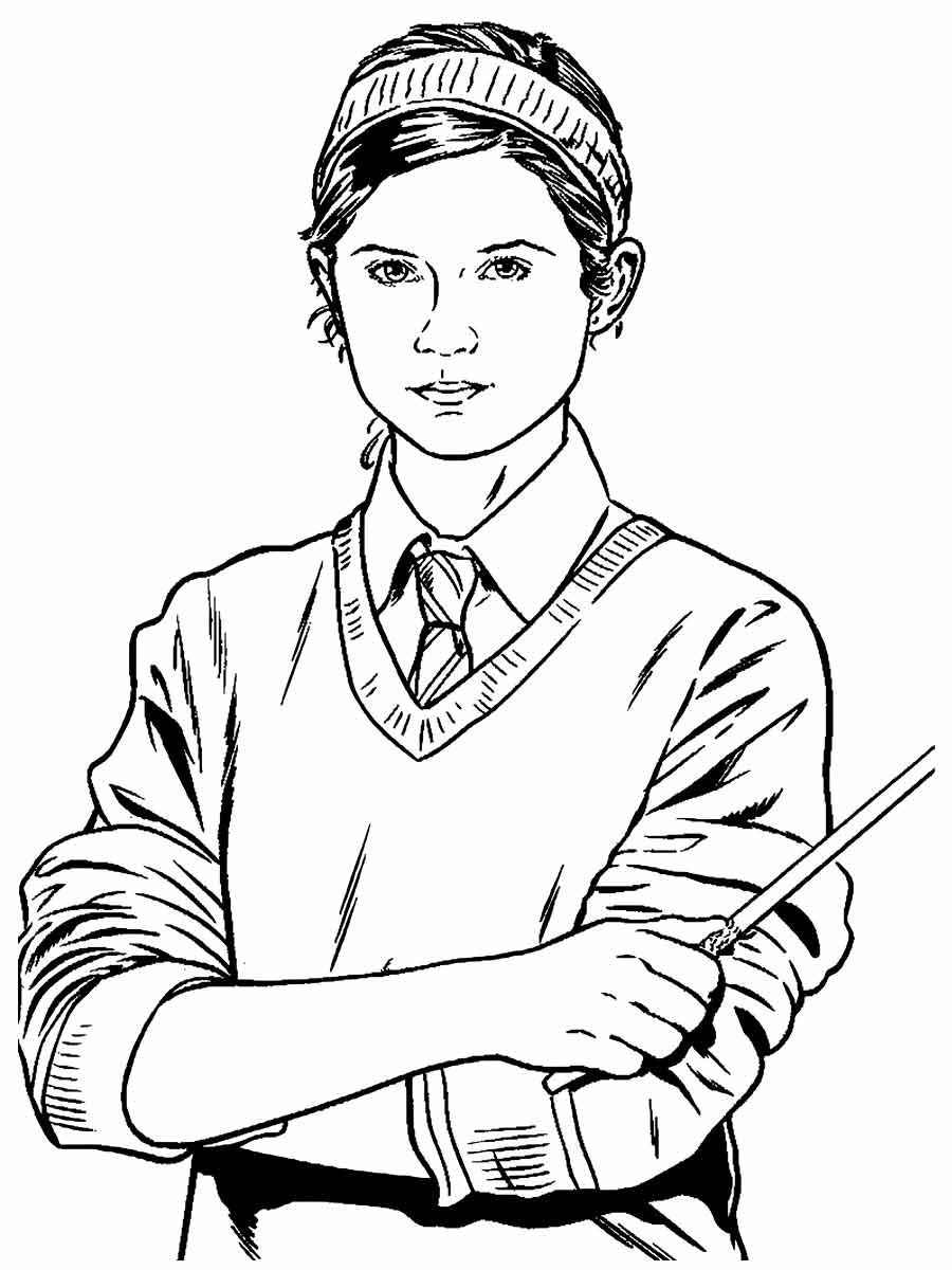 Desenho de Harry Potter para colorir e imprimir