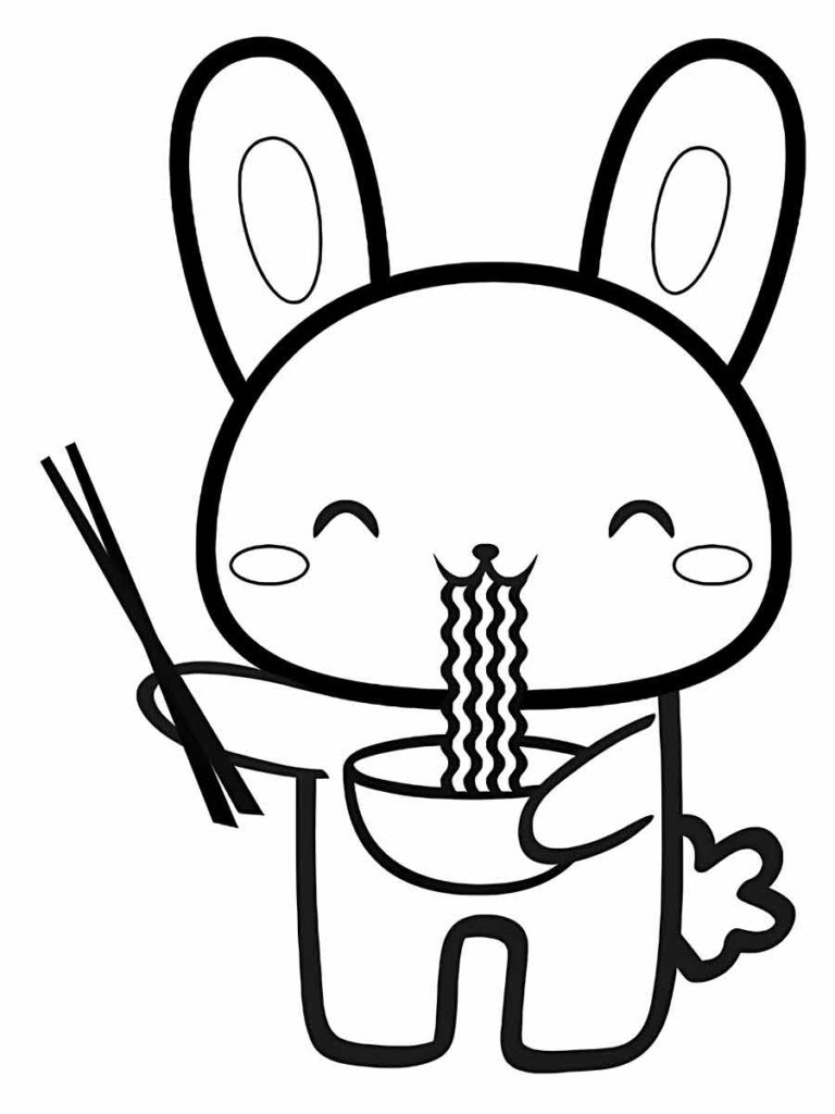 101 desenhos kawaii para colorir