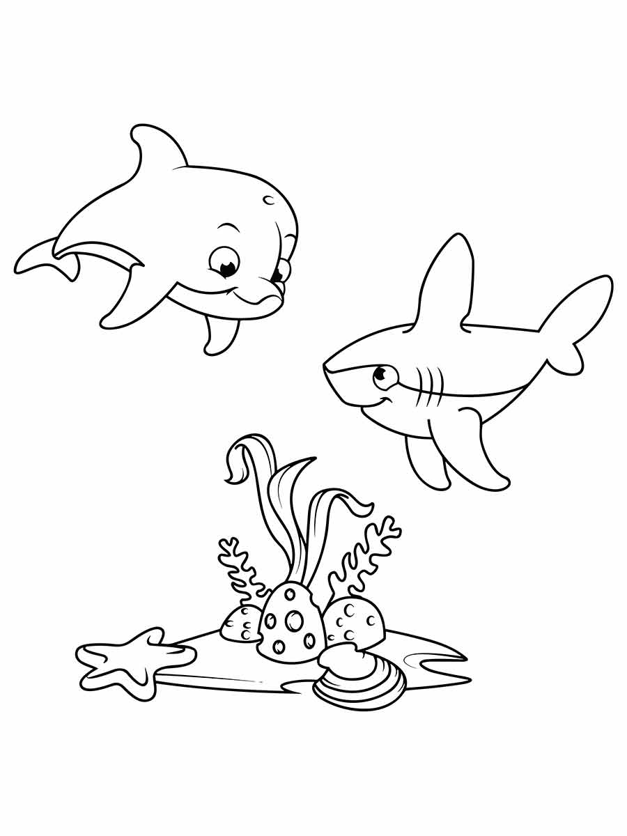 desenhos de peixes para colorir e imprimir