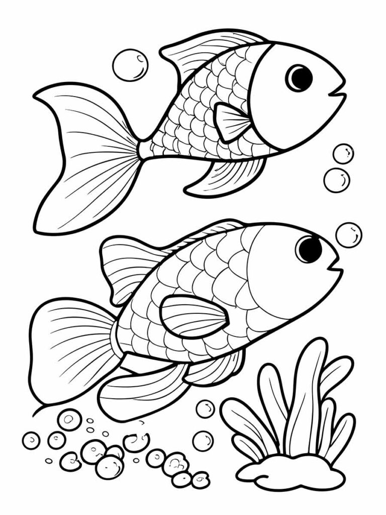 peixe desenho para colorir