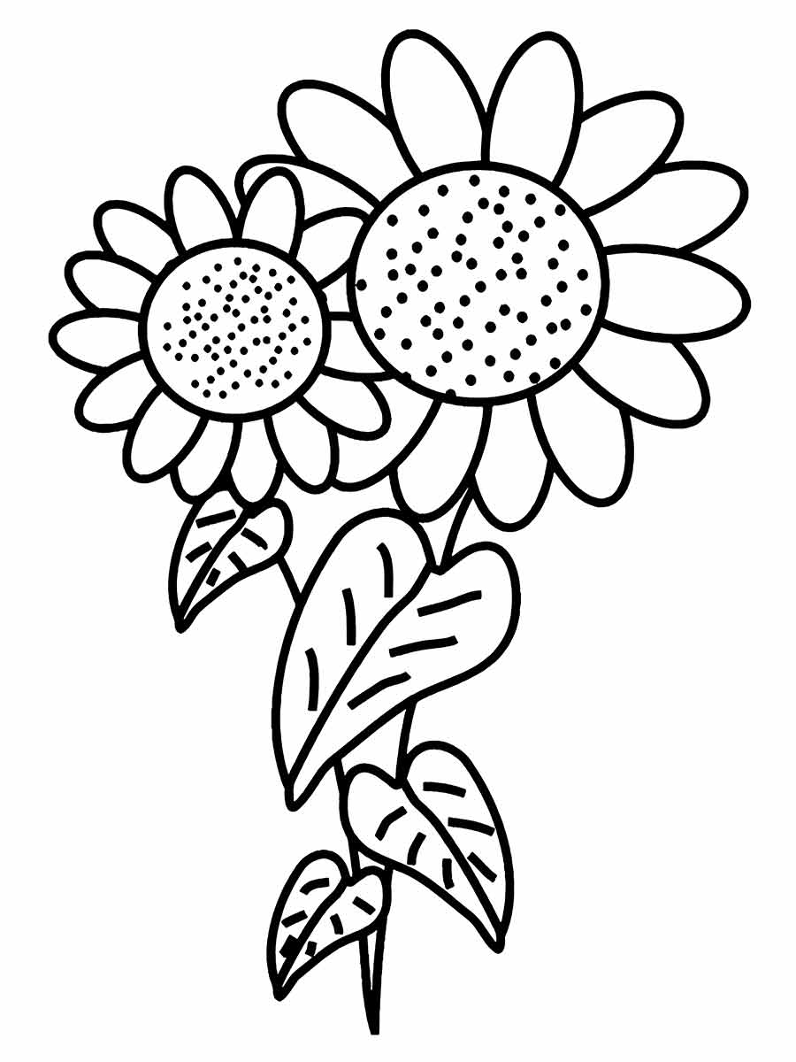 23 desenhos de flores para imprimir e colorir com crianças