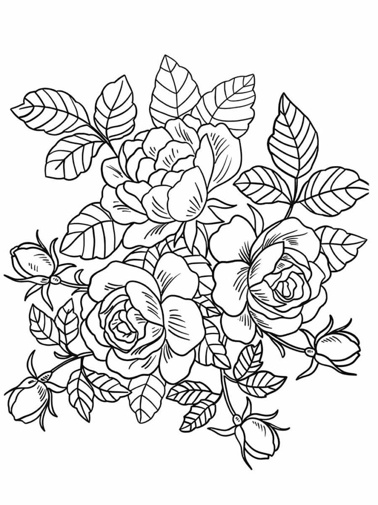 Desenho de flores