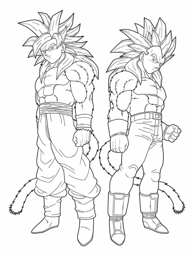 desenhos do goku para colorir