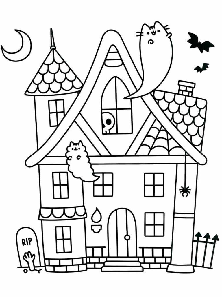 Desenhos de Kawaii Halloween para Colorir e Imprimir - Colorir Tudo