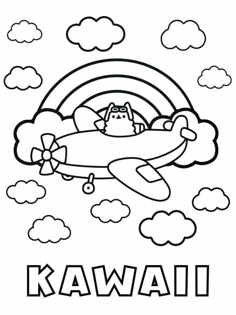 65 Desenhos para colorir kawaii e imprimir  Unicorn coloring pages,  Cartoon coloring pages, Pusheen coloring pages