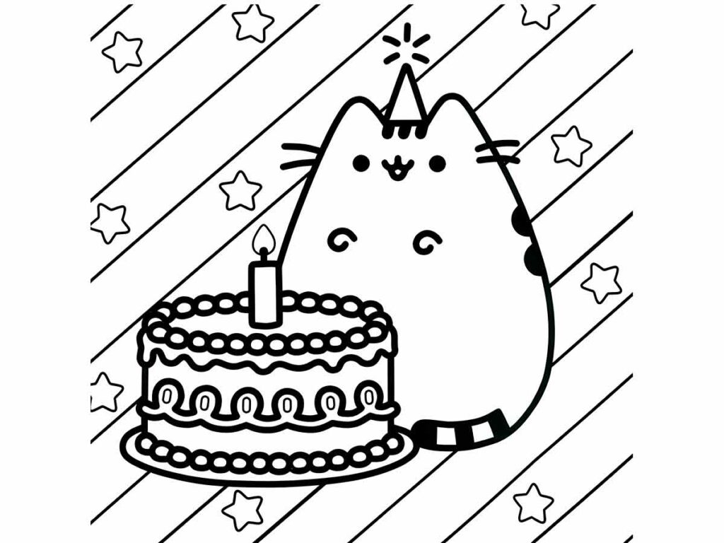 65 Desenhos para colorir kawaii e imprimir  Pusheen coloring pages, Cat  coloring page, Mermaid coloring pages